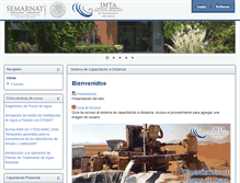 Tablet Screenshot of capacitacionadistancia.imta.mx