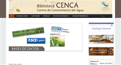 Desktop Screenshot of cenca.imta.mx
