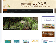 Tablet Screenshot of cenca.imta.mx